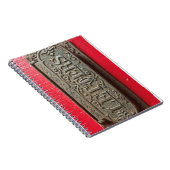 Oud Notitieboek met rode portaal voor e-mail (Rechterzijde)