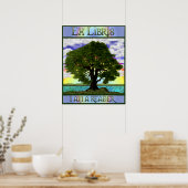 Oud Oak Afdrukken Poster (Keuken)