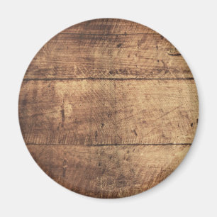 Oud ontwerp van bruine houten planken magneet