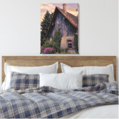 Oud Oostenrijks huis Canvas Afdruk (Insitu (Slaapkamer))