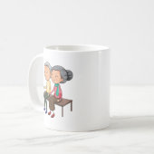 Oud paar koffiemok (Voorkant links)