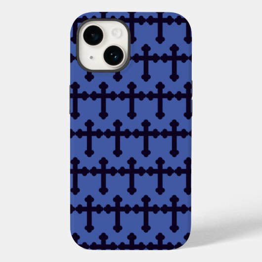 Oud paarse Christelijk kruis Case-Mate iPhone Case (Achterkant)