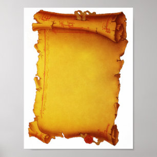 oud papier poster
