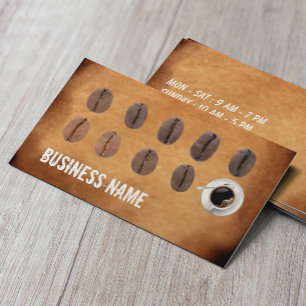  oud papier voor de Koffie Loyalty Punch-kaart