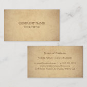 oud papier voor  herstel visitekaartje (Voorkant / Achterkant)