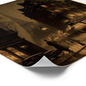 Oud Parijs tekenen Poster (Hoek)