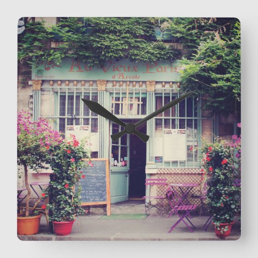 Oud-Parijs Vierkante Klok (Voorkant)