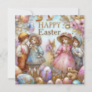 Oud Pasen ~ GELUKKIG PASEN ~ Lieve Kinderen ~ Feestdagenkaart