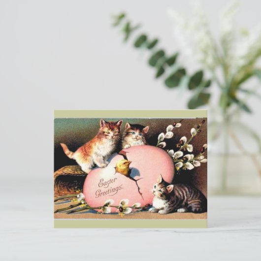 Oud - Pasen Groeten Feestdagenkaart (Staand voorkant)