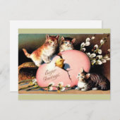 Oud - Pasen Groeten Feestdagenkaart (Voorkant / Achterkant)