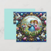 Oud Pasen ~VOOR JE VRREDE ~ Kinderen ~ Feestdagenkaart (Voorkant / Achterkant)