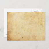 Oud perkament Briefkaart (Voorkant / Achterkant)