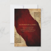  oud perkament, Victoriaans bedankkaart (Achterkant)