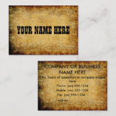 Oud perkament ~ visitekaartje (Voorkant / Achterkant)