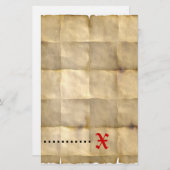 Oud perkamentpapier briefpapier (Voorkant / Achterkant)