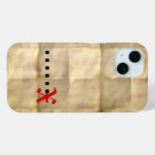Oud perkamentpapier Case-Mate iPhone case (Achterkant (horizontaal))