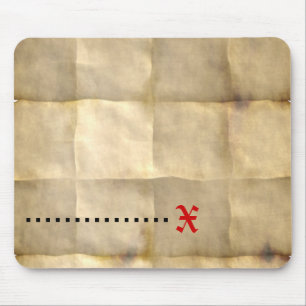 Oud perkamentpapier muismat