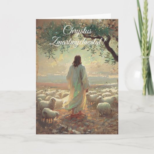 Oud-Poolse Pasen Prettig Alleluja Christelijk (Voorkant)