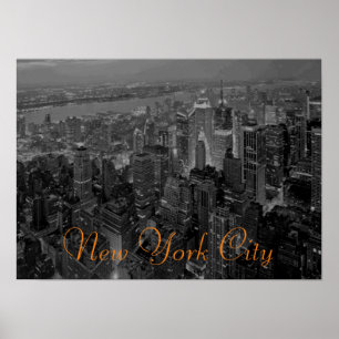 oud Poster New York City Script
