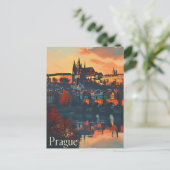 Oud Praag: ansichtkaart van de Karelsbrug Briefkaart (Staand voorkant)