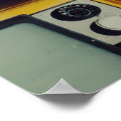 Oud Retro Televisie Leeg scherm Poster (Hoek)