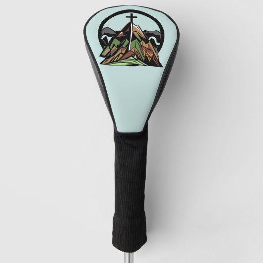 Oud robuust Christelijk kruisje Golfheadcover (Voorkant)