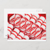 Oud rood met wit Snoep met fashioned Briefkaart (Voorkant / Achterkant)