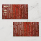 Oud-rood Visitekaartje (Voorkant / Achterkant)