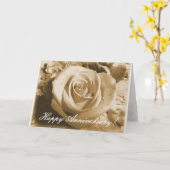 Oud Roos Kaart (Gele Bloem)