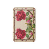  oud roos rustiek Victoriaans Antiek Badmat (Voorkant Verticaal)