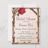 oud roos rustiek Victoriaans Antiek Kaart (Voorkant)