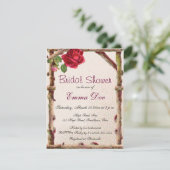 oud roos rustiek Victoriaans Antiek Kaart (Staand voorkant)