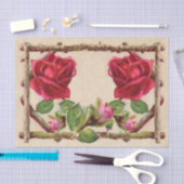  oud roos rustiek Victoriaans Antiek Tissuepapier (Craft)