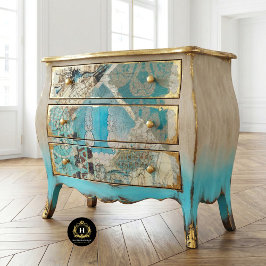 Oud Rustiek Vervallen Decoupage Meubelen Tissuepapier