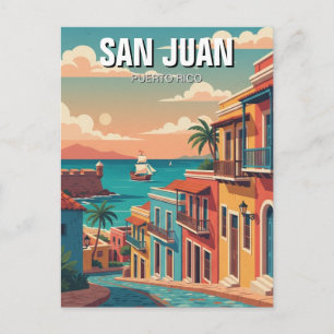 Oud San Juan Puerto Rico Reizen Briefkaart