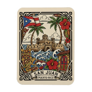 Oud San Juan Puerto Rico Reizen Magneet