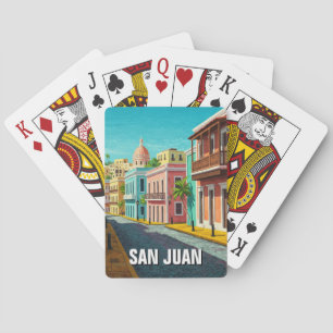 Oud San Juan Puerto Rico Reizen Pokerkaarten
