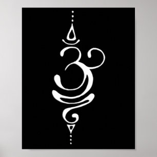 Oud Sanskriet Symbool Voor Adem Inspiratie Om Poster