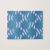 Oud schelp en golven patroon legpuzzel (Horizontaal)