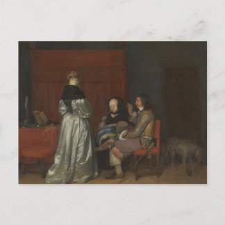 Oud schildergesprek Borch Briefkaart