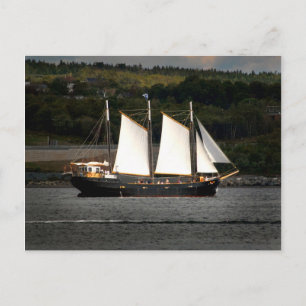 Oud schip briefkaart
