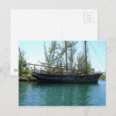 Oud schip briefkaart (Voorkant / Achterkant)