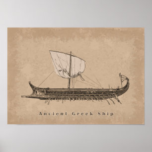 Oud Schip Poster