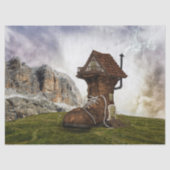 oud schoenenpapier tissuepapier (Voorkant)