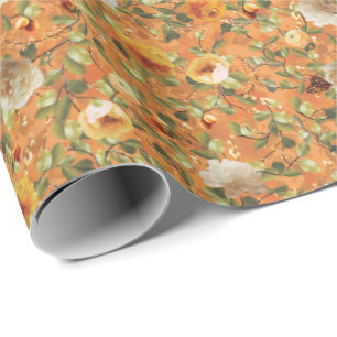 Oud Sinaasappel Tuinpatroon Inpakpapier