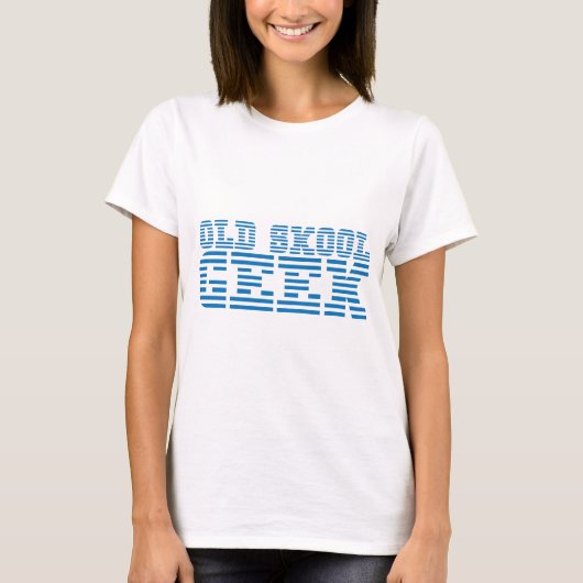 OUD SKOOL GEEK 80-computerontwerp T-shirt (Voorkant)