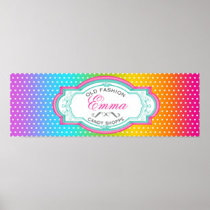 Oud Snoep Sweet Shoppe Banner Poster