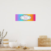 Oud Snoep Sweet Shoppe Banner Poster (Keuken)