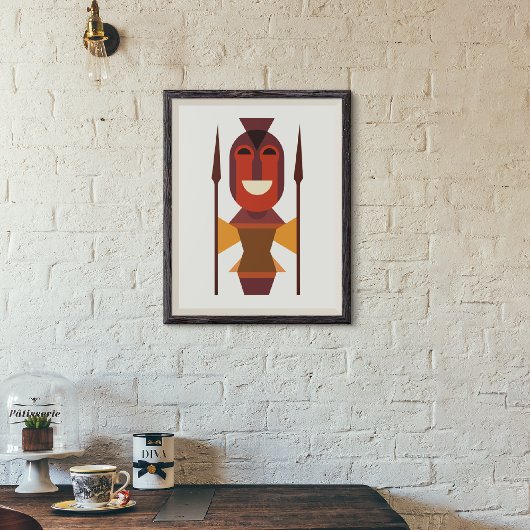 oud soldaat canvas afdruk