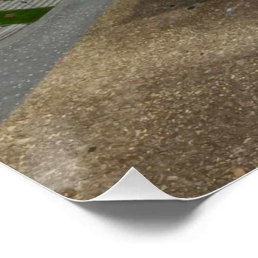 Oud stadsplein in Bardejov overdag, Slowakije Perfect Poster (Hoek)